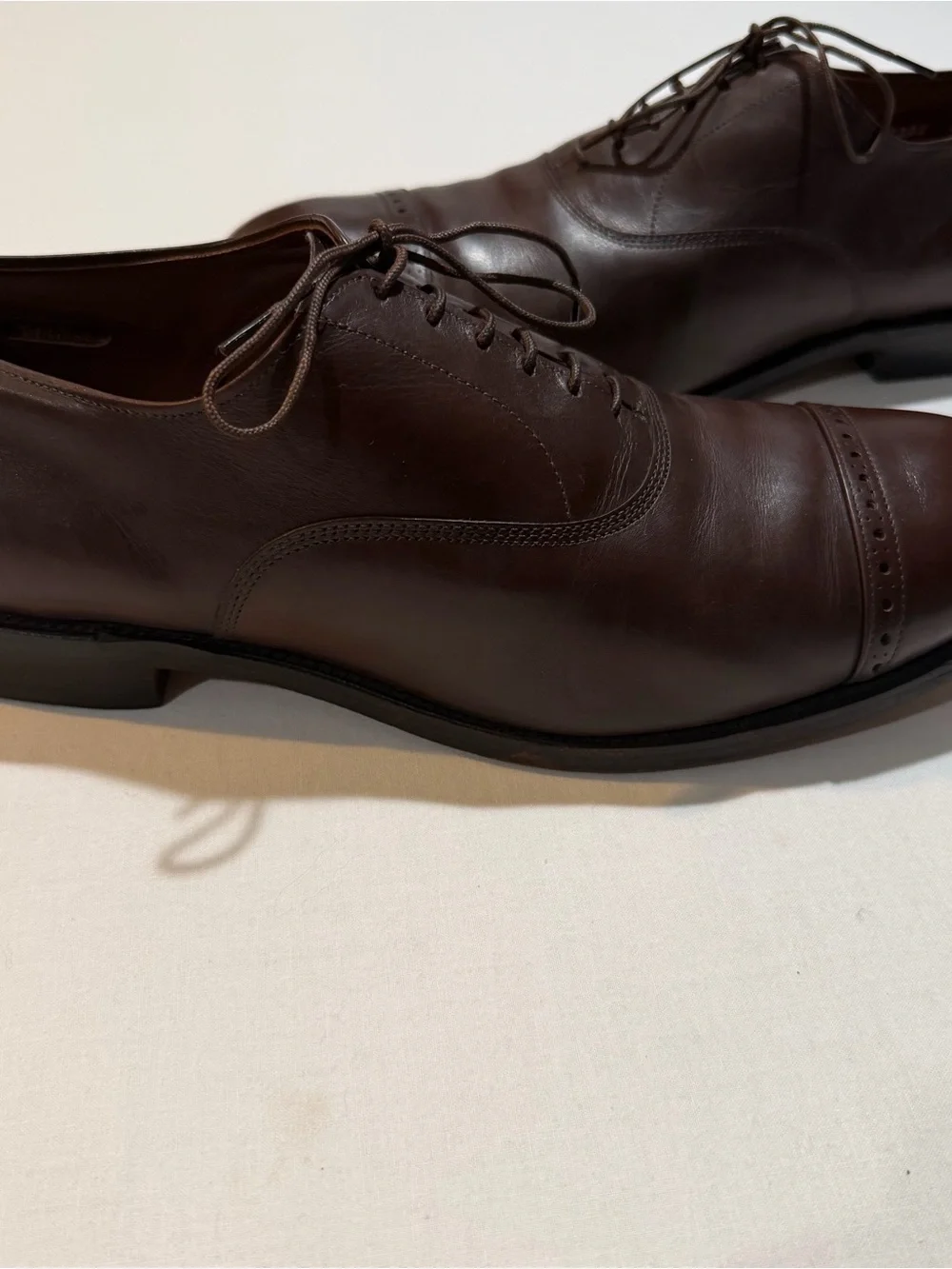Vintage Allen Edmonds Fifth Avenue 5795 Brown Leather  Oxford Shoes 11.5 E